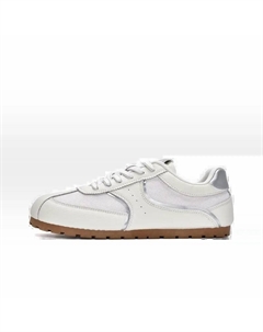 Дышащие женские скейтерские кеды низкие экрю, цвет Ecru Jimixiong