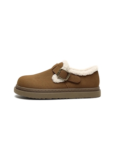 Термоутепленные противоскользящие зимние ботинки женские щиколотка коричневые, цвет Brown Josiny