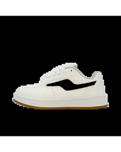 Низкие женские скейтерские кроссовки бело-черные, цвет White Black Jimixiong