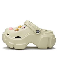Клоги женские песочные молочные мини печеньки, цвет Sand (Milk Mini Cookies) Cat power