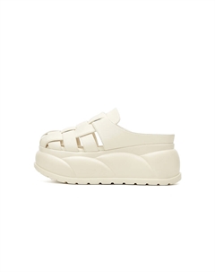 Кожаные мокасины с пэчворком женские бежевые, цвет Beige Daphne