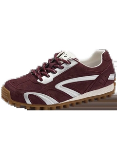 Низкие немецкие армейские кеды женские бордовые, цвет Burgundy Josiny