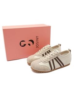 Легкие и дышащие скейтерские кроссовки женские Apricot/Brown, цвет Apricot/Brown Josiny