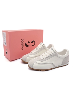 Женские повседневные кеды Low top красные/хаки/экрю - Экрю, цвет Ecru Josiny