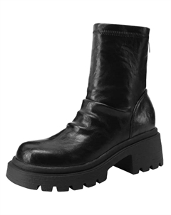 Женские черные модные ботинки на каблуке около 6 см, цвет Black Mulinsen