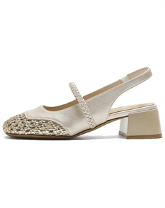 Женские сандалии на одной застежке 3 см шампань голд, цвет Champagne Gold Josiny