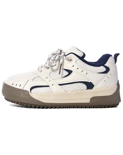 Женские низкие скейтерские кеды бежево-голубые, цвет Beige Blue Jimixiong