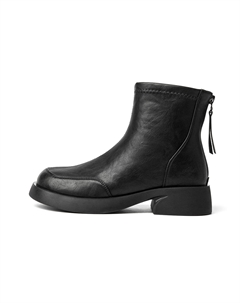 Женские черные полусапожки на тонком флисе, цвет Black (Thin Fleece) Josiny