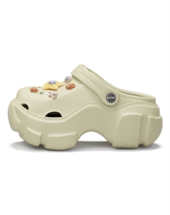 Клоги женские песочные со звездами, цвет Sand (Stars) Cat power