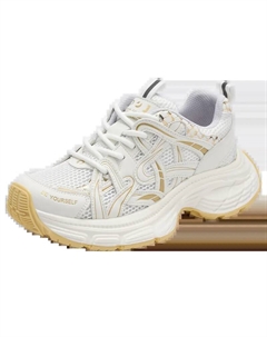 Женские низкие массивные кроссовки Beige/Yellow, цвет Beige/Yellow Josiny