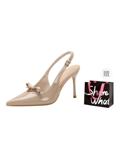 Женские туфли на высоком каблуке Априкот/Блэк — Априкот, цвет Apricot Bigtree