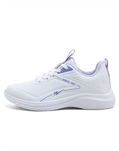 Низкие беговые кроссовки женские бело-фиолетовые с флисовой подкладкой, цвет White Purple-Fleece-Lined Binary