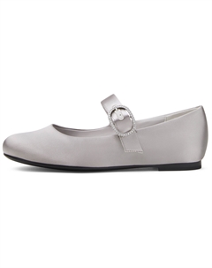 Маленькие туфли Мэри Джейн на плоской подошве 1 см женские светло-серые, цвет Light Grey Light Gray Charles&keith