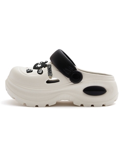 Клоги женские бежевые (угольный шарик), цвет Beige (Coal Ball) Cat power