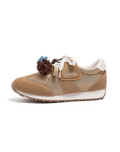 Износостойкие и легкие женские кэжуал кеды низкие бежево-хаки, цвет Khaki Beige Camel