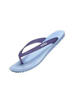 Скользостойкие шлепанцы унисекс, серый песок голубой 302031349 Ccilu