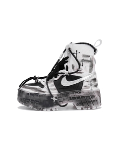 Кроссовки Air 1 женские черно-бело-серебристые Jordan