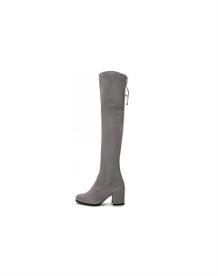 Высокие сапоги до колена Женские Фланель Серый Stuart weitzman