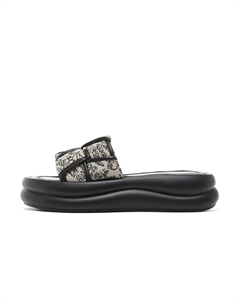 Женские шлепанцы с вырезами и комбинированной кожей PU, устойчивые к скольжению, цвет экрю Josiny