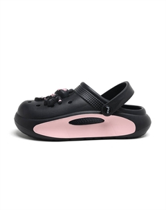 Клоги женские черно-розовые Exull q