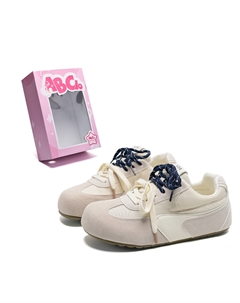 Женские повседневные кроссовки Balance с устойчивостью к истиранию и дышащим верхом в цвете экрю, цвет Ecru Abcio