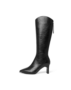 Высокие сапоги женские коричневые (с меховой подкладкой), цвет Brown (Fleece-Lined) Josiny