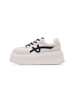 Женские низкие скейтерские кеды бежевые, цвет Beige C°banner