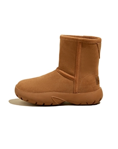 Тёплые зимние сапоги женские, 15,5 см, чёрные со скрытым клином Snowelf