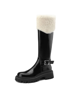 Высокие сапоги на каблуке 5 см Women's, экрю Echo&yolo