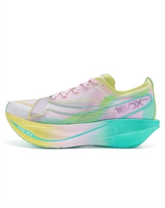 Racing 160X 5.0 Износостойкие Низкие Беговые Кроссовки Женские All Things Are Born, Фондант Розовый/Сельдереевый Зеленый/Колокольчик Фиолетовый Xtep