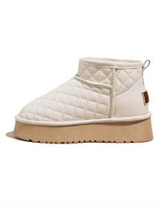 Тёплые короткие зимние сапоги, бежевые Snowelf