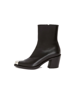 Ботильоны на каблуке 7 см женские черные Alexander mcqueen