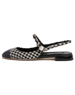 Женские черные повседневные туфли на каблуке 1 см Miu miu