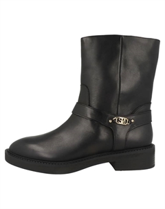 Женские ботильоны кожаные с пряжкой, черный Steve madden