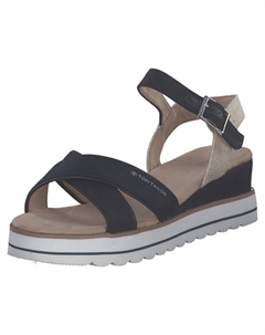 Сандалии на плоской подошве, темно-синий Tom tailor