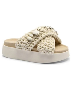 Тапочки из плетеных камней, бежевый Inuikii