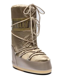 Взгляд на мягкие зимние ботинки, желтый Moon boot