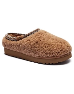 Кожаные сандалии Tasman Maxi Curly Mules, бежевый Ugg