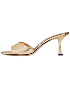 Слипоны на платформе 7 см женские золотые Jimmy choo