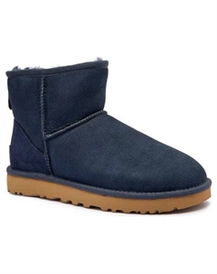 Кожаные зимние ботинки Classic Mini II, синий Ugg