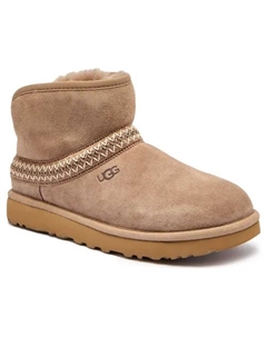 Классические мини-сапоги Crescent из кожи для снегоступов, бежевый Ugg