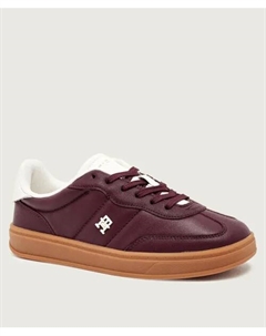 Кроссовки Heritage из кожи, красный Tommy hilfiger