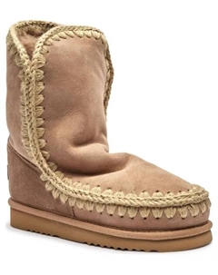 Кожаные зимние ботинки Eskimo 24, розовый Mou