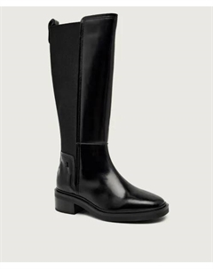 Кожаные сапоги для верховой езды, черный Tommy hilfiger