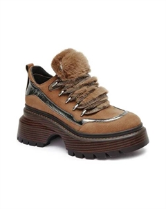 Ботильоны Shiloh из кожи на платформе, коричневый Michael kors