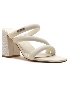 Кожаные тапочки, бежевый Guess