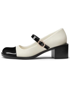 Маленькие туфли CK Chunky Heel Mary Jane 5,1 см, многосоставной цвет Charles&keith