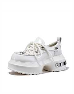 Беллалили Женские Лоферы на платформе 6,5 см Экрю Bellalily