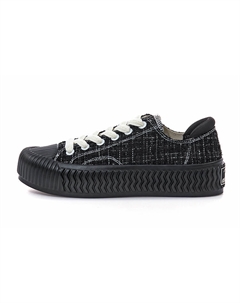 Кроссовки Unisex Low Top Black/White, Velour Black Excelsior