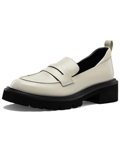 Женские лоферы на платформе 4,5 см, экрю Nine west